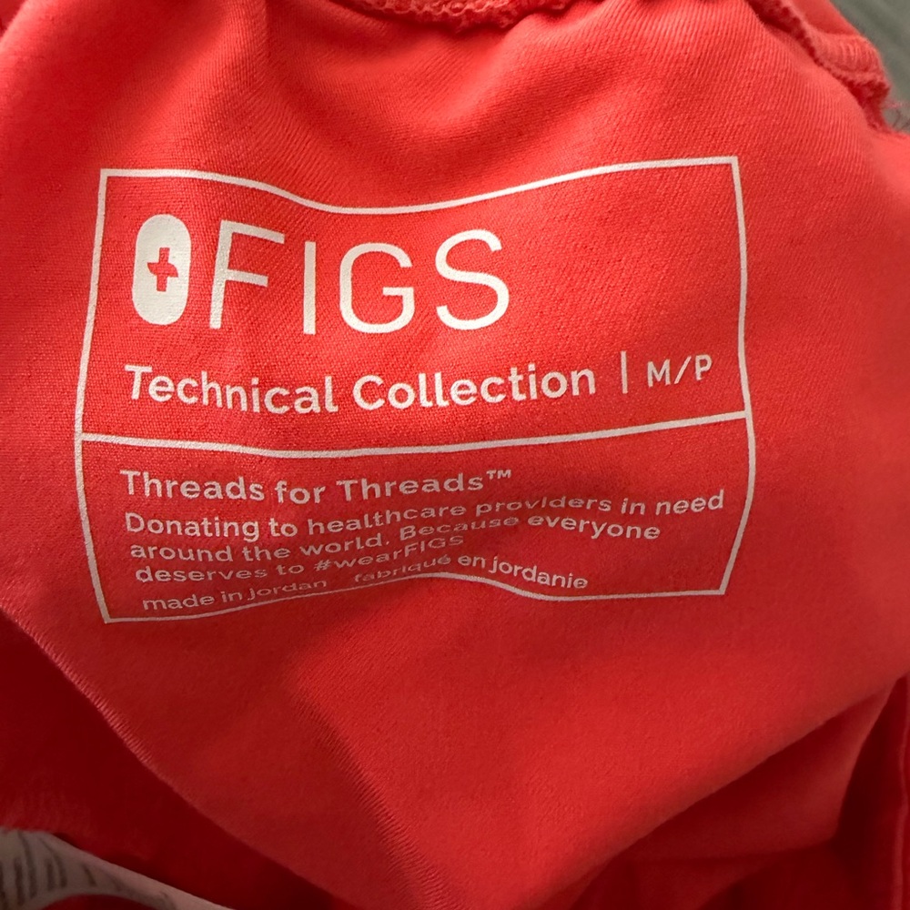 Figs Vibrant Red Technical Collection Top& pants